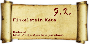 Finkelstein Kata névjegykártya